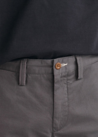 Серые кэжуал демисезонные прямые брюки Gant