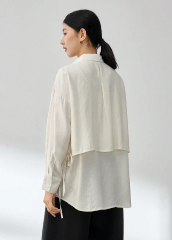 Молочная блуза SHEIN