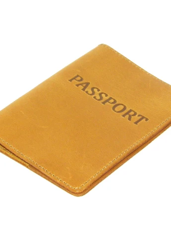 Обложка на паспорт Паспорт-H col.E желтая DNK Leather (253932916)
