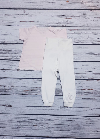 Светло-розовый демисезонный комплект (футболка, брюки) Lupilu