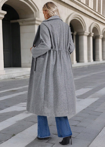 Сіре демісезонне Пальто SHEIN