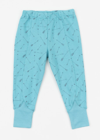 Бірюзова всесезон піжама (світшот, штани) свитшот + брюки Z16