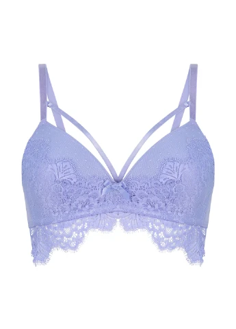 Блакитний бюстгальтер Hunkemoller без кісточок поліамід