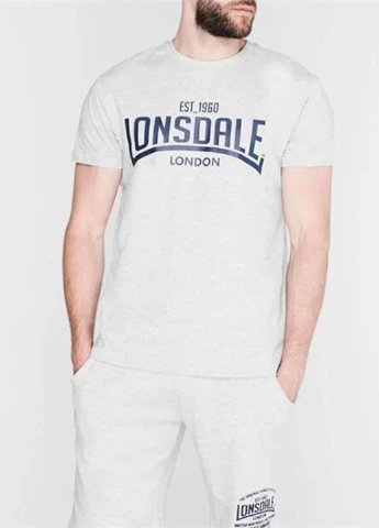 Сіра футболка Lonsdale