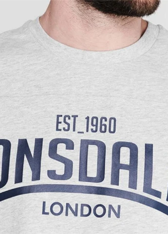 Сіра футболка Lonsdale