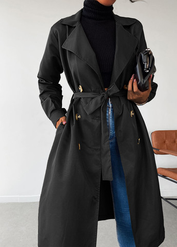 Плащ SHEIN тренчкот на пуговицах демисезон (301767876)