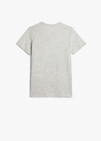 Серая летняя футболка KOTON