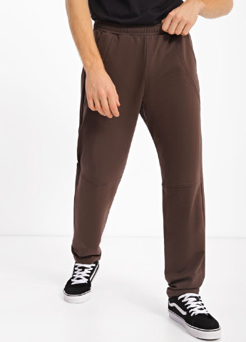 Темно-коричневые спортивные демисезонные зауженные брюки Promin