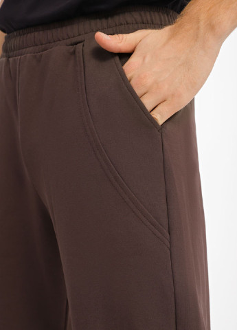 Темно-коричневые спортивные демисезонные зауженные брюки Promin