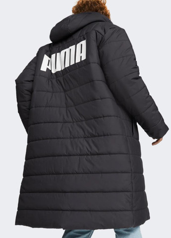 Черная зимняя куртка 671712-01 Puma ESS+ Hooded Padded Coat