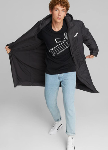 Черная зимняя куртка 671712-01 Puma ESS+ Hooded Padded Coat