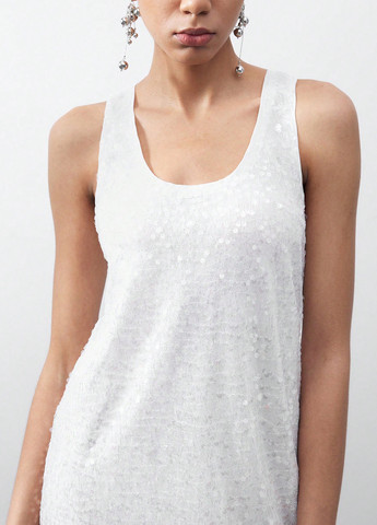 Білий кежуал сукня сукня-майка SHEIN однотонна