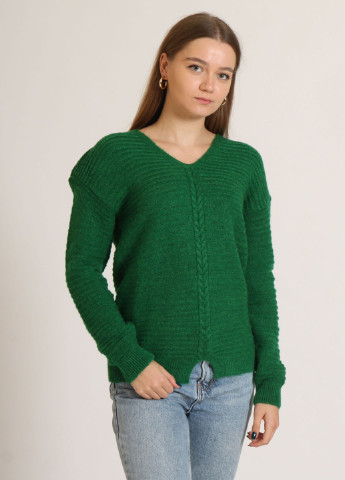 Зеленый демисезонный пуловер пуловер A.S.M.