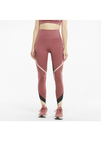 Розовые демисезонные легинсы eversculpt full-length q4 women's training leggings Puma