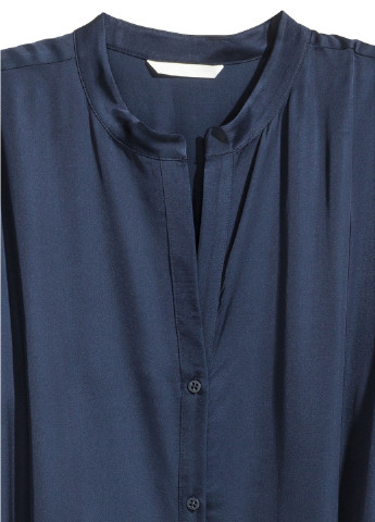 Темно-синее кэжуал платье рубашка H&M