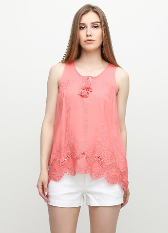 Коралловая летняя блуза Francesca's