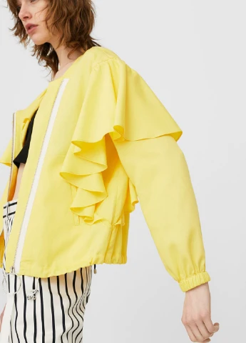 Жёлтая блуза Mango