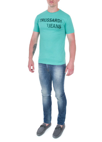 Бирюзовая футболка Trussardi Jeans