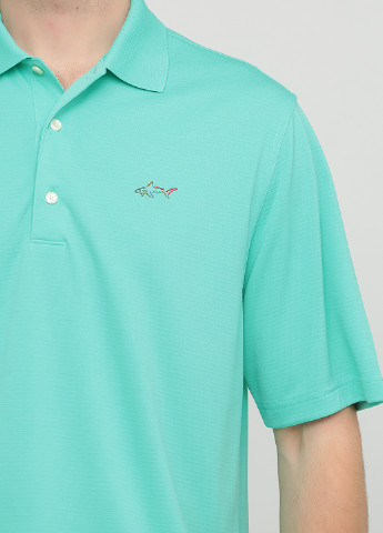 Светло-бирюзовая футболка-поло для мужчин Greg Norman в полоску