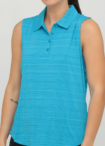 Синяя женская футболка-поло Greg Norman меланжевая