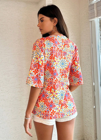 Комбинированная блуза SHEIN