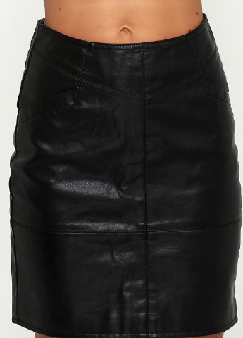 Черная кэжуал однотонная юбка Dorkini