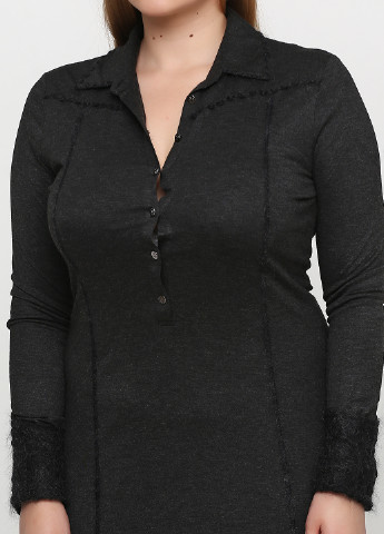 Темно-серое кэжуал платье Roberta Scarpa меланжевое