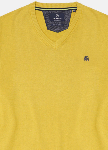 Жовтий демісезонний светр пуловер Lerros