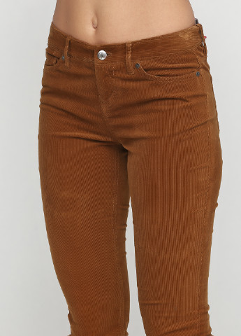 Коричневые кэжуал демисезонные прямые брюки Tommy Hilfiger