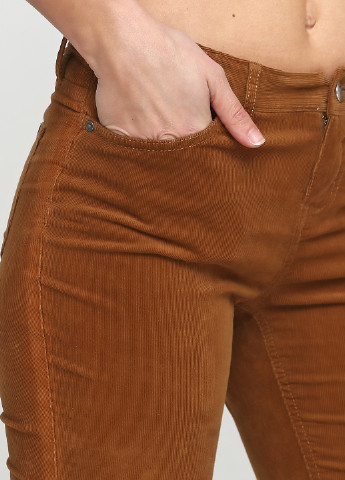 Коричневые кэжуал демисезонные прямые брюки Tommy Hilfiger