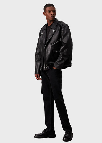 Чорна демісезонна куртка косуха Calvin Klein Jeans