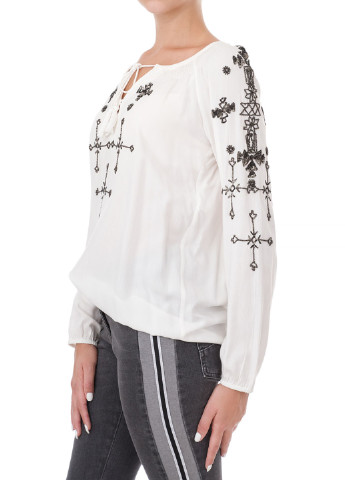 Белая демисезонная блуза Marc Aurel