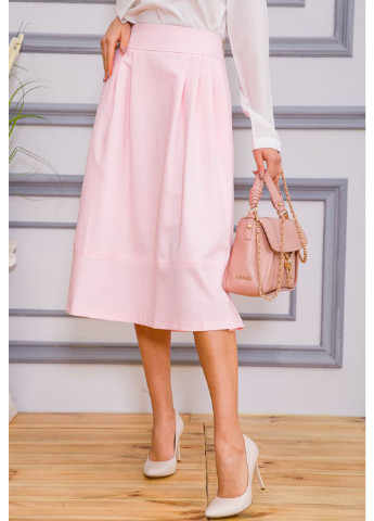 Светло-розовая кэжуал однотонная юбка Ager клешированная