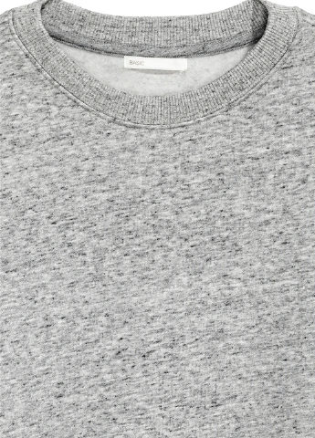 Сірий світшот H&M меланж (143224688)