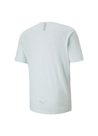 Синя футболка logo short sleeve men's running tee Puma