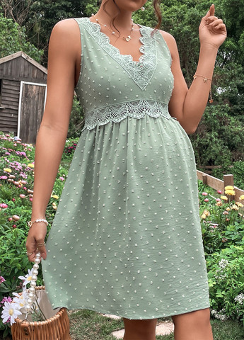 М'ятна кежуал сукня для вагітних а-силует SHEIN однотонна