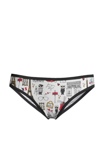 Білий літній купальник (ліф, трусики) роздільний, бікіні Karl Lagerfeld