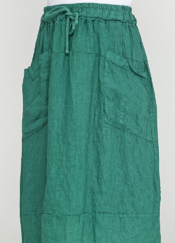 Зеленая кэжуал однотонная юбка Stella Milani
