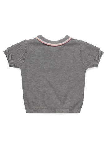 Серая детская футболка-поло для девочки Primark однотонная