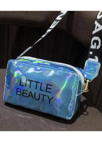 Жіноча голографічна сумка через плече дитяча сумочка LITTLE BEAUTY синя блакитна No Brand (253016891)
