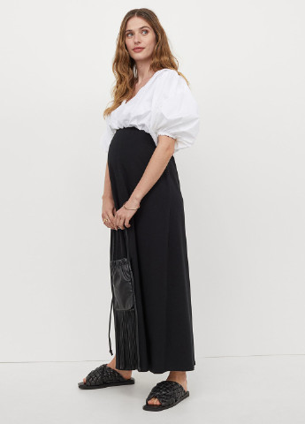 Черное кэжуал платье для беременных платье-майка H&M однотонное
