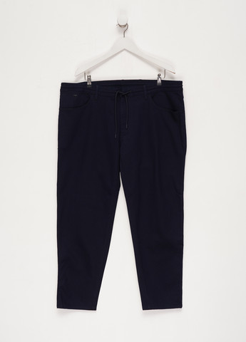 Темно-синие кэжуал демисезонные зауженные брюки Emporio Armani