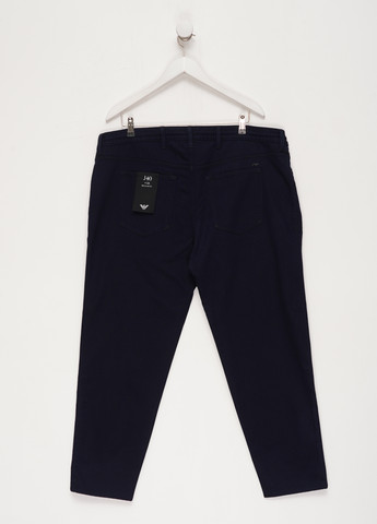 Темно-синие кэжуал демисезонные зауженные брюки Emporio Armani