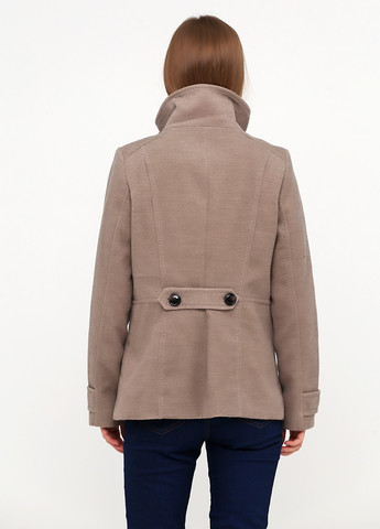 Бежевое Кэжуал полупальто двубортное H&M меланж