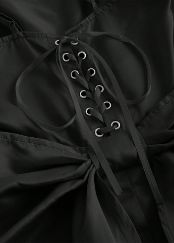 Чорна кежуал сукня кльош SHEIN однотонна