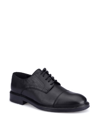 Черные классические туфли Garamond на шнурках