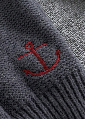 Темно-серый демисезонный свитер SHEIN