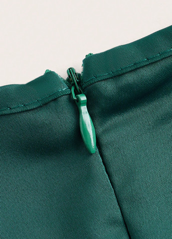 Темно-зелена кежуал сукня на запах SHEIN однотонна