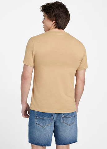 Бежевая футболка Guess