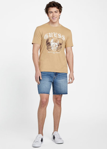 Бежевая футболка Guess